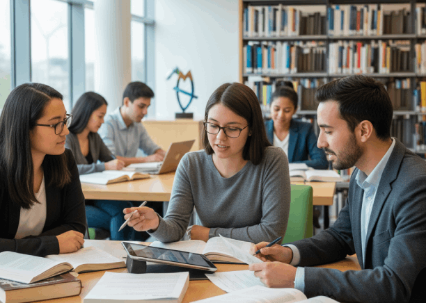 Students compare course titles line by line using Spanish Translation Services in Massachusetts for academic records.