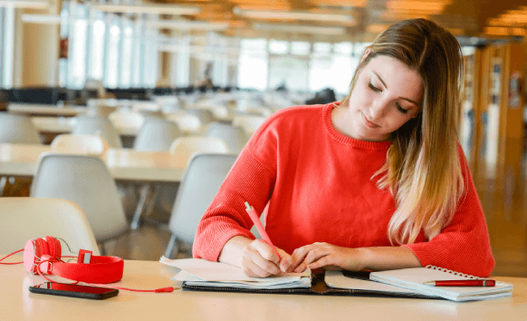 A student benefiting from Certified Translation Services to submit accurate translated academic records.