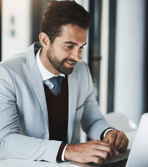 A customer benefiting from Certified Translation Services that ensure privacy and precise translation of complex files.