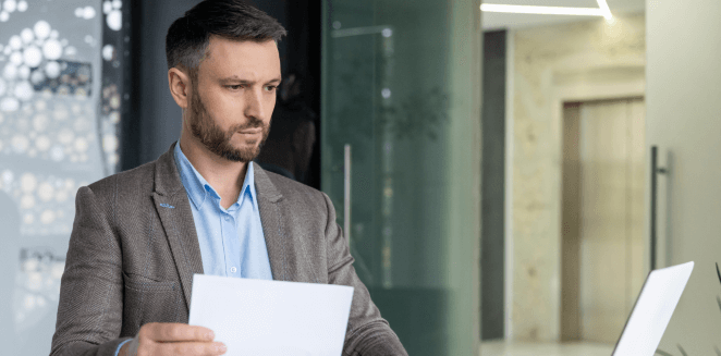 Translator working on the translation of vital records like birth and marriage certificates for legal and official use.