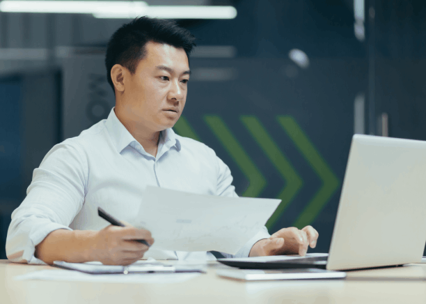 A translator applies certification for Chinese Translation Services in Massachusetts individual document translation.