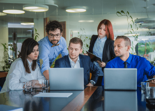 A team checks an investor pitch deck using Translation Services in Cambridge for clear, accurate financial translations.