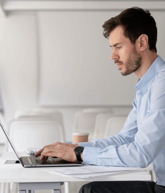 Customer in Massachusetts using translation services to streamline business deals and ensure smooth negotiations.